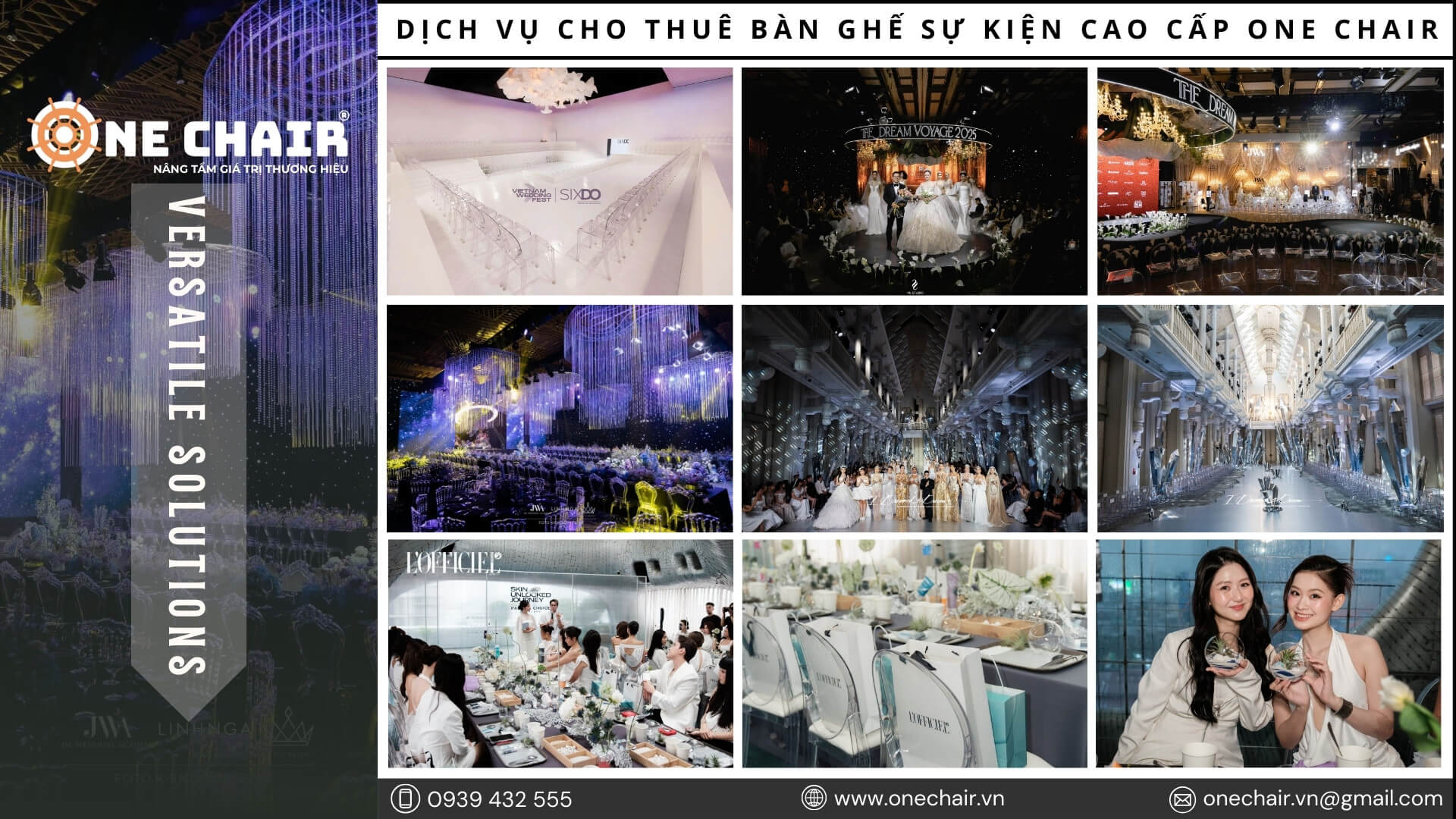 Hình 23: Thuê bàn ghế sự kiện cao cấp cho fashion show và beauty event tại Khánh Hòa