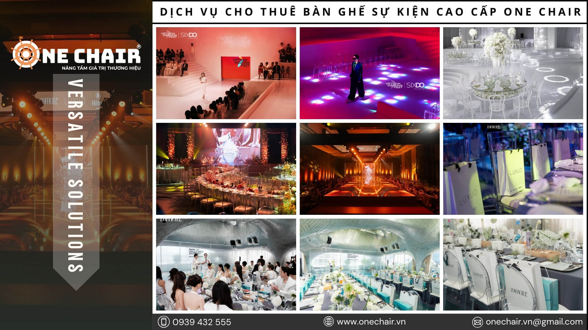 Hình 24: Thuê bàn ghế sự kiện cao cấp cho brand activation tại Khánh Hòa