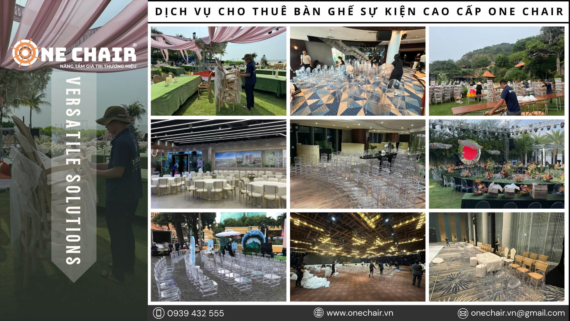 Hình 32: Quy trình dịch vụ cho thuê bàn ghế sự kiện cao cấp One Chair tại Khánh Hòa