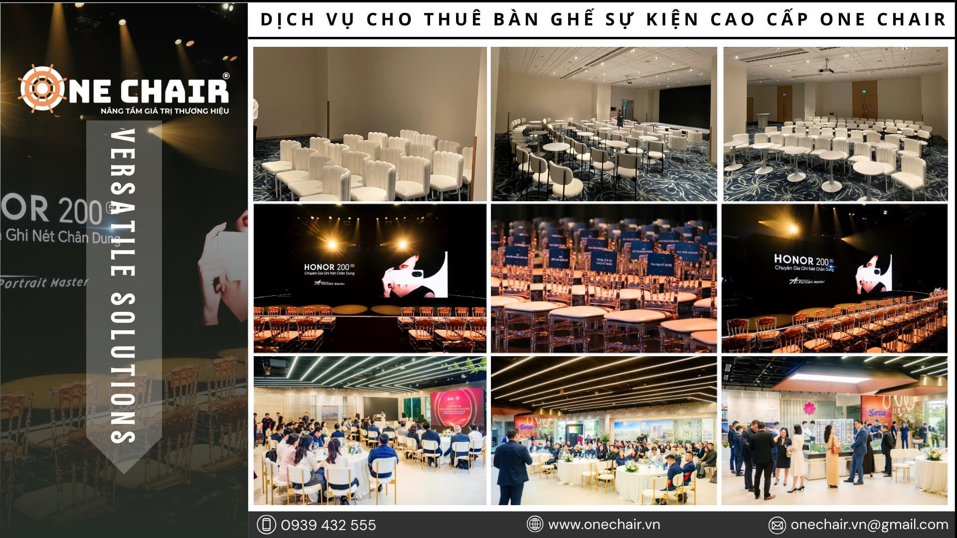 Hình 4: Dịch vụ thuê bàn ghế sự kiện như giải pháp không gian tại Khánh Hòa