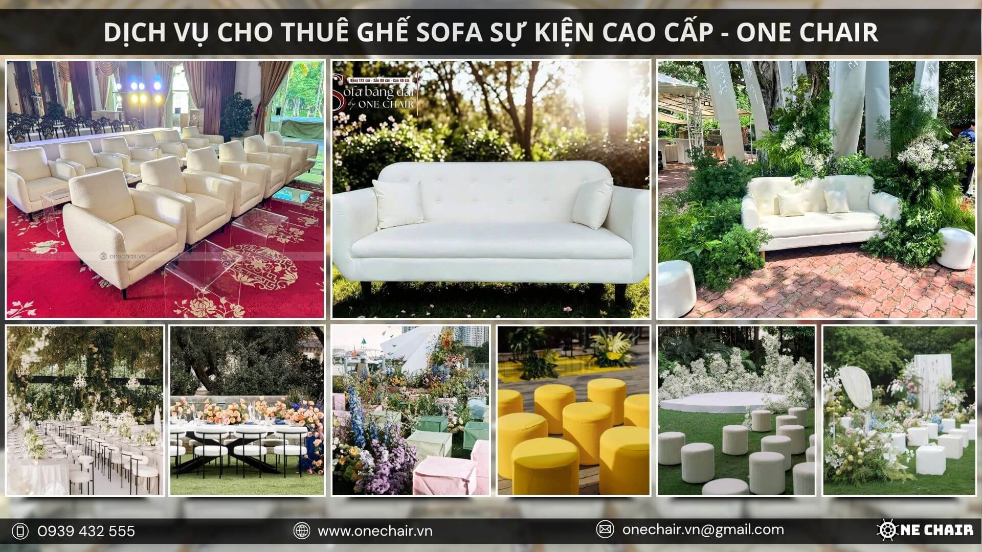Hình 18: ONE CHAIR hỗ trợ setup sofa sự kiện nhanh chóng và chuẩn concept