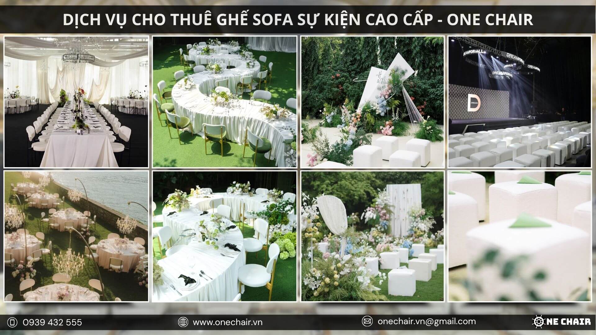 Hình 19:  Planner liên hệ ONE CHAIR nhận báo giá setup sofa sự kiện nhanh chóng