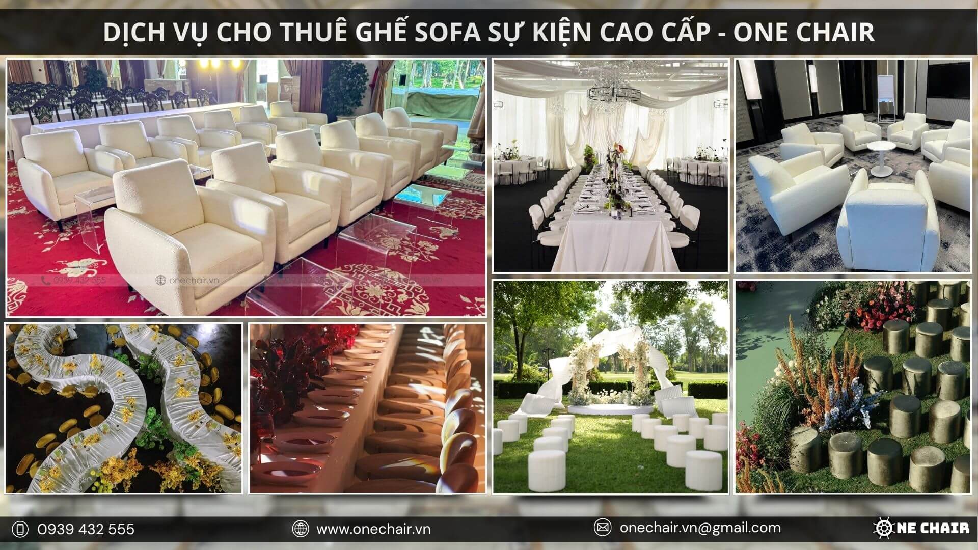 Hình 3: Bố trí sofa đúng tone giúp concept sự kiện đồng bộ và tinh tế