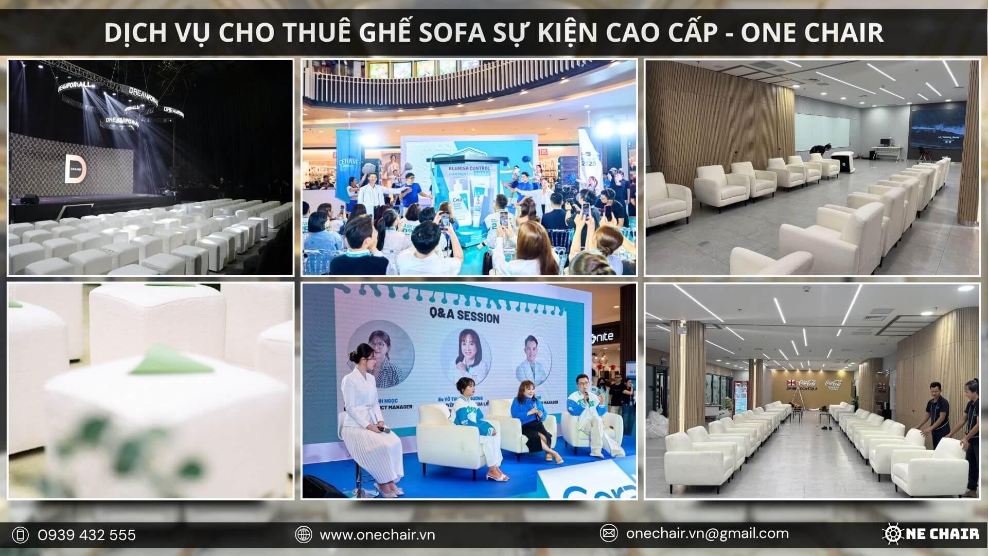Hình 7: Bố trí sofa sự kiện sai vị trí có thể ảnh hưởng đến trải nghiệm khách mời