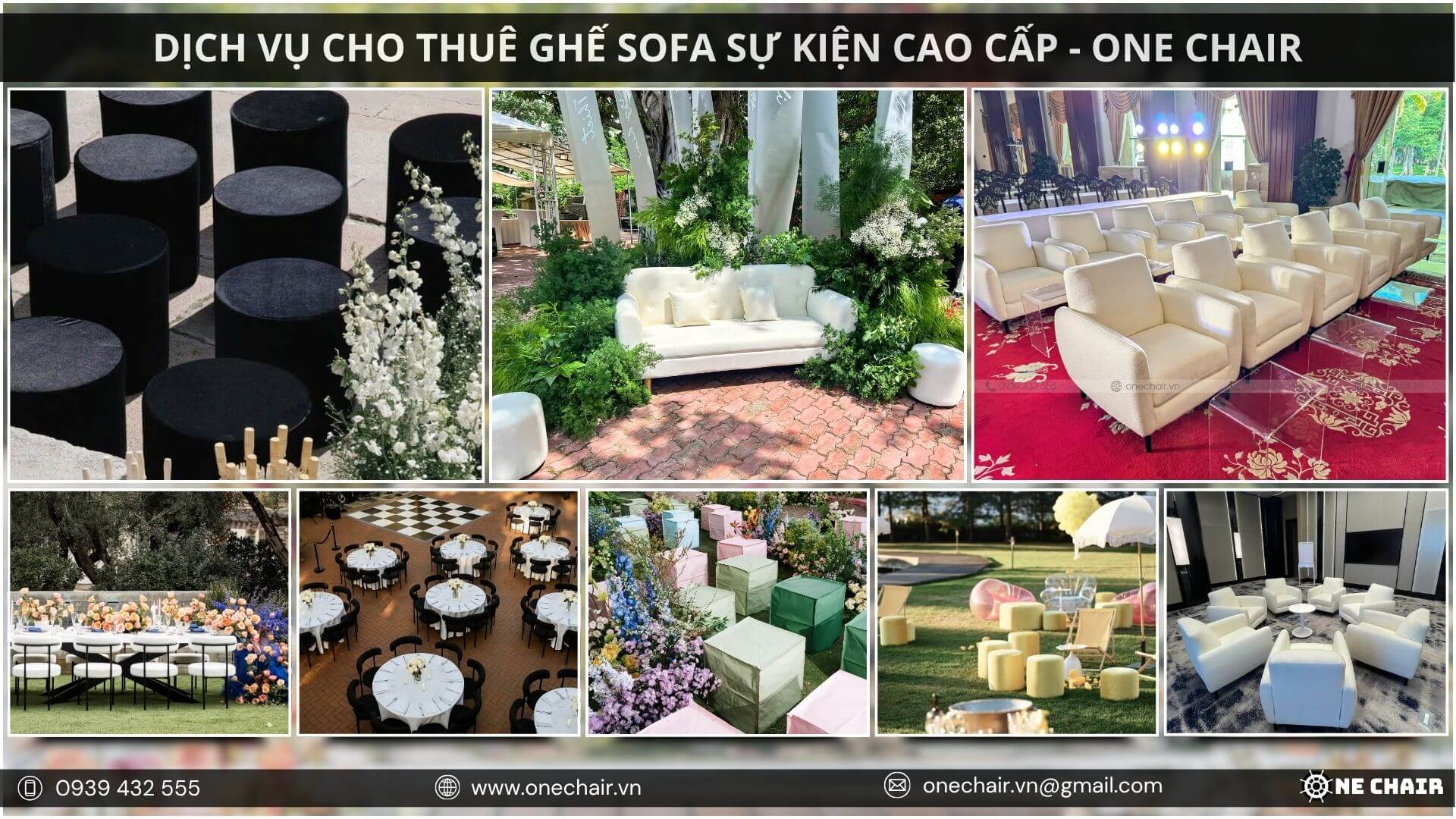 Hình 2: Sofa sự kiện cao cấp ONE CHAIR – Yếu tố trung tâm tạo cảm xúc và trải nghiệm tại TP.HCM