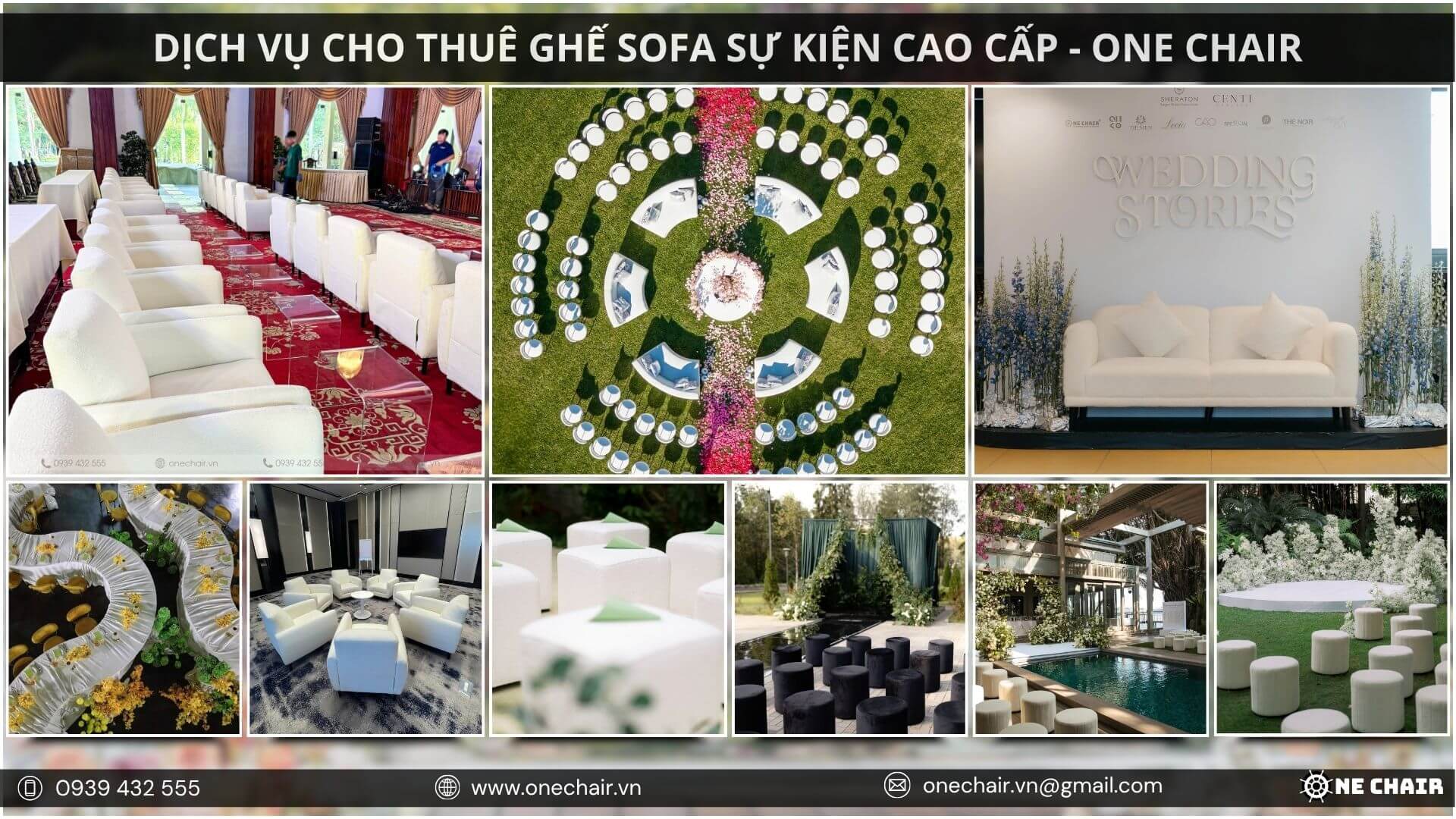 Hình 4: Sofa sự kiện ONE CHAIR – Dấu ấn thương hiệu và phong cách trong setup sự kiện TP.HCM