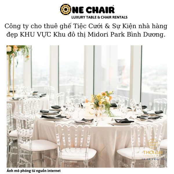 Hình 4: ONE CHAIR cho thuê các mẫu ghế tiệc cưới và sự kiện nhà hàng sang trọng và đẳng cấp..
