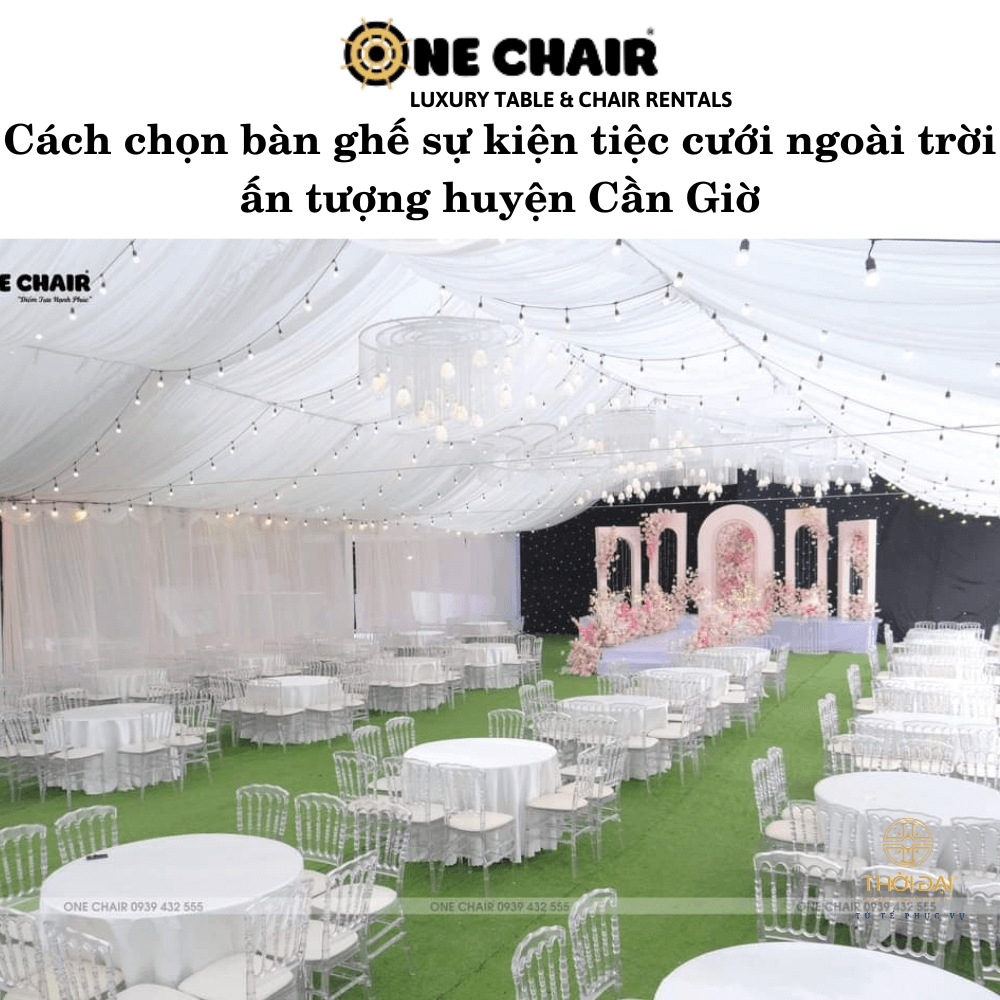 Hình 8: Dịch vụ cho thuê bàn ghế đám cưới giá rẻ tại huyện Cần Giờ.