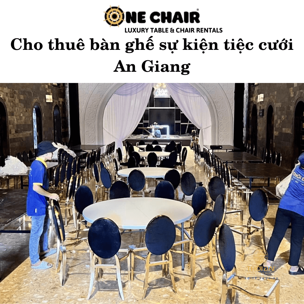 Hình 9: Cho thuê bàn ghế nhà hàng tiệc cưới cao cấp An Giang.