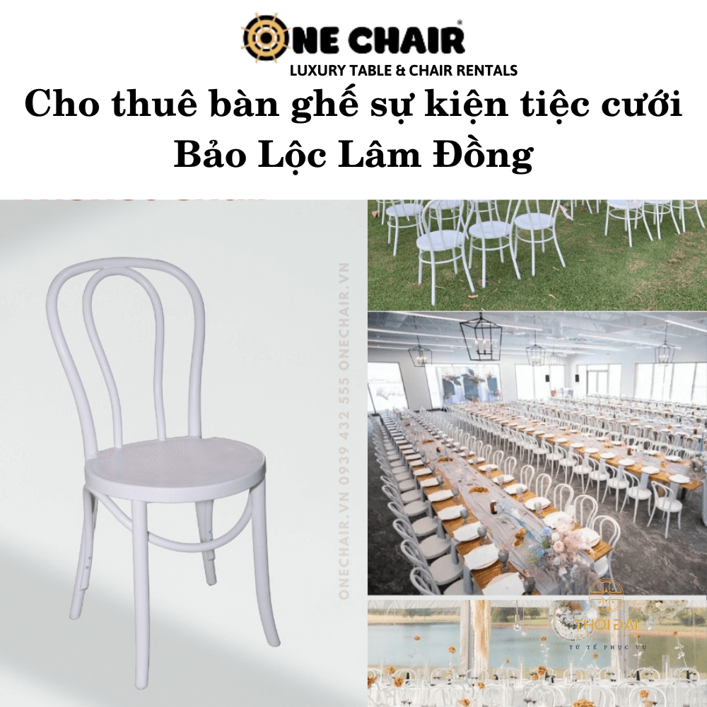 Hình 12: Dịch vụ cho thuê bàn ghế đám cưới đẹp, giá rẻ tại Bảo Lộc Lâm Đồng.