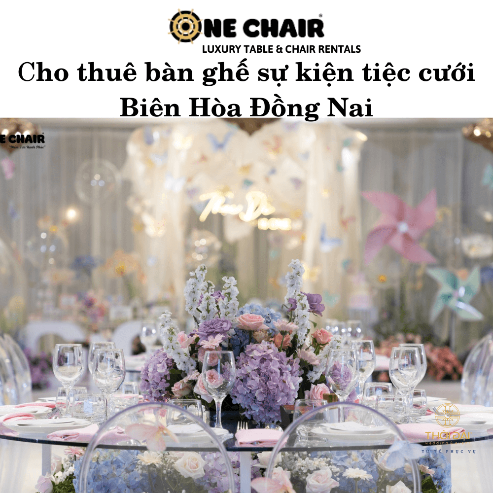 Hình 10: Cho thuê bàn ghế đám cưới Ghost pha lê trong suốt Biên Hòa Đồng Nai.