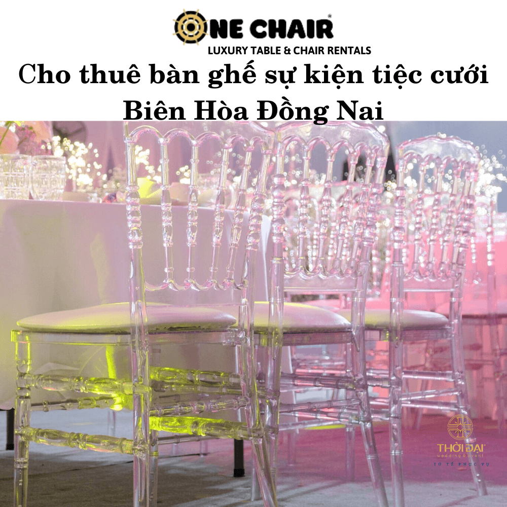 Hình 9: Cho thuê bàn ghế đám cưới Napoleon Biên Hòa Đồng Nai.