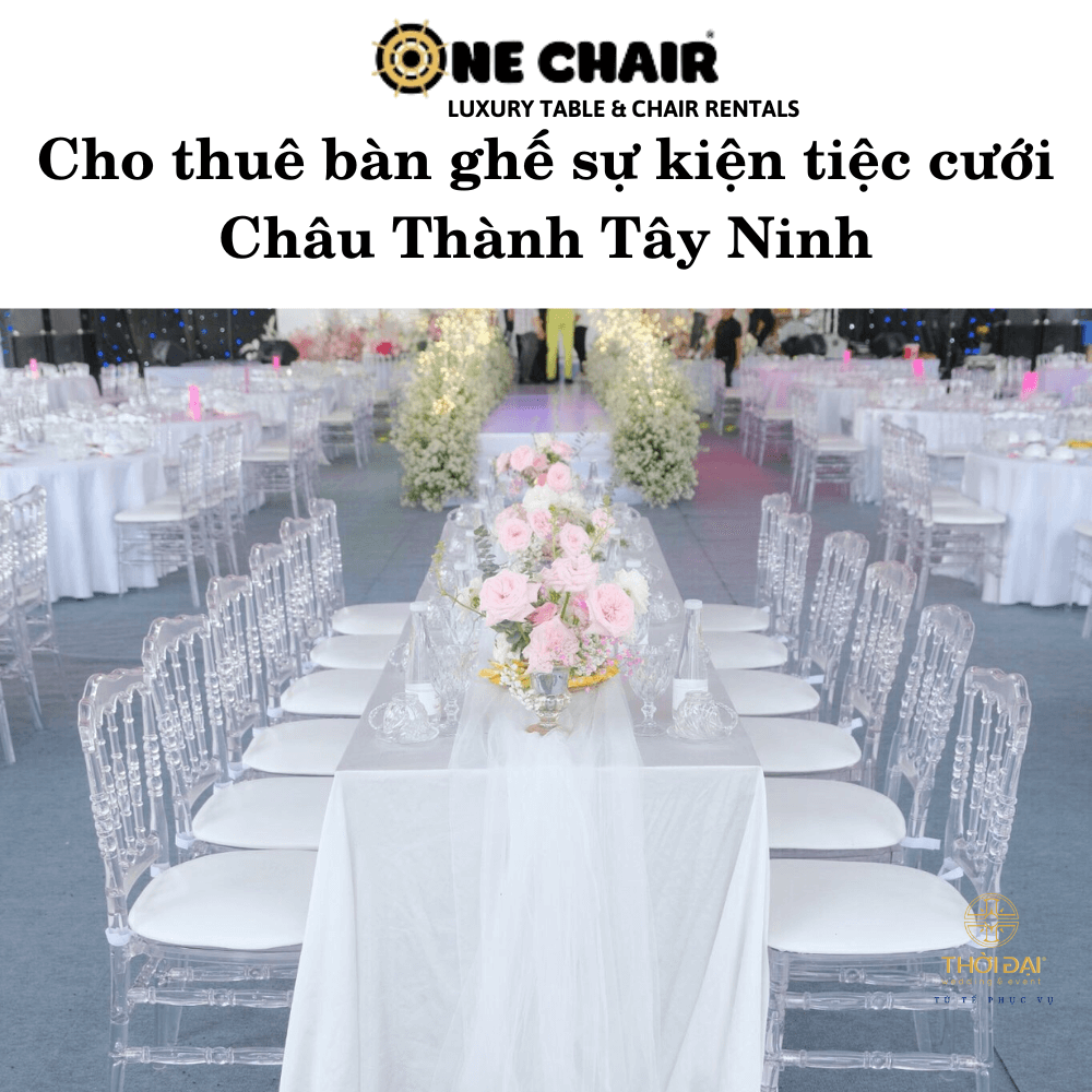 Hình 9: Cho thuê bàn ghế đám cưới giá rẻ Châu Thành Tây Ninh.