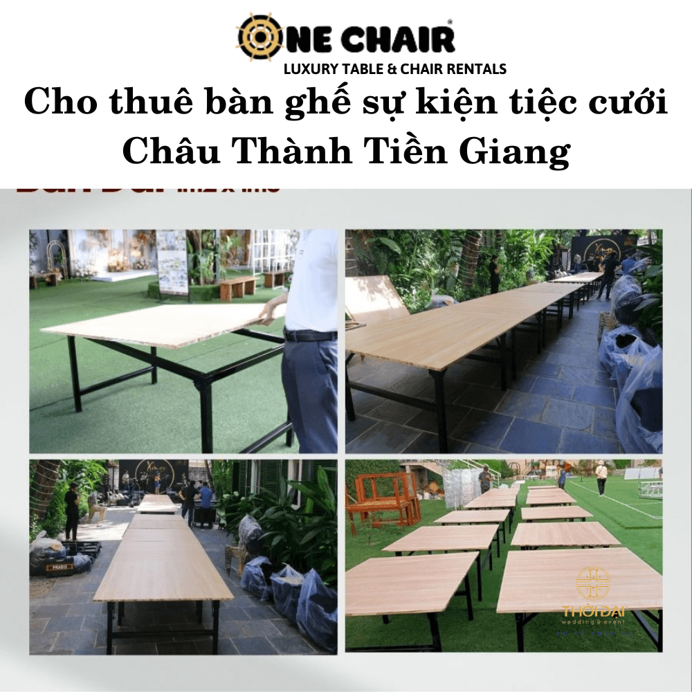 Hình 10: Đơn vị cho thuê bàn ghế cưới hỏi Châu Thành Tiền Giang.
