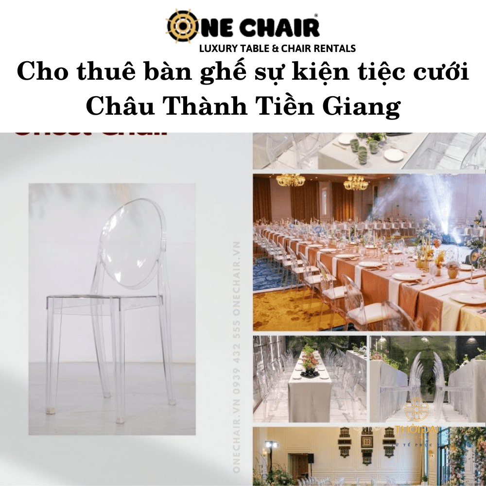 Hình 8: Đơn vị uy tín cho thuê bàn ghế nhà hàng tiệc cưới sang trọng Châu Thành Tiền Giang.