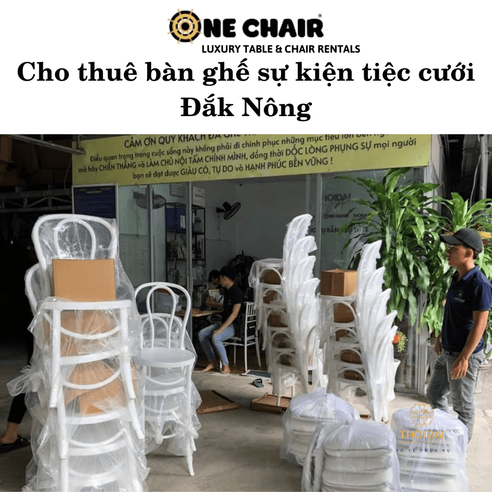Hình 12: Cho thuê bàn ghế thonot Đắk Nông.