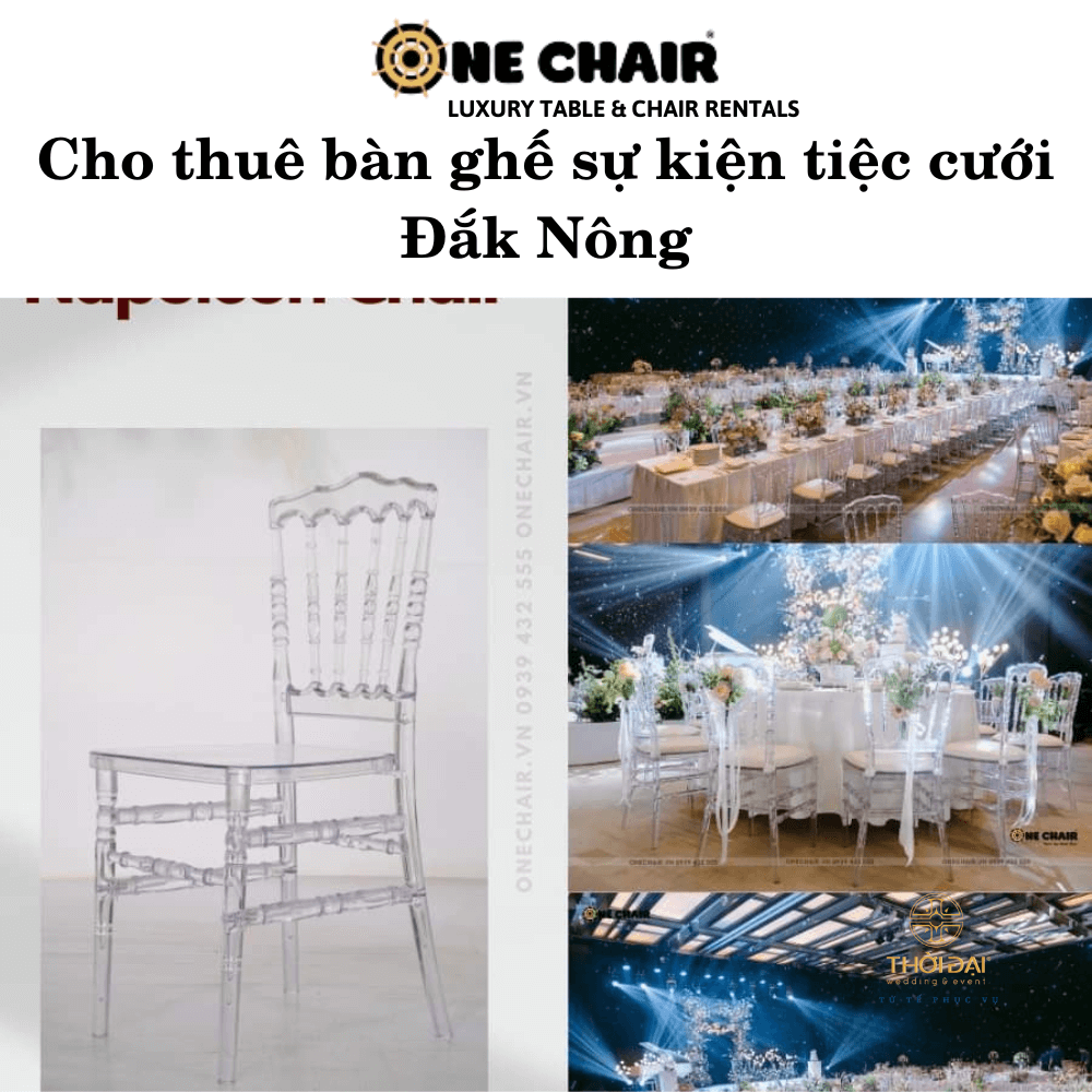 Hình 19: Cho thuê bàn ghế đám cưới nhà hàng đẹp Đắk Nông.