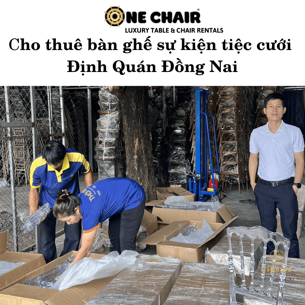 Hình 1: Đơn vị cho thuê bàn ghế đám cưới Định Quán Đồng Nai.