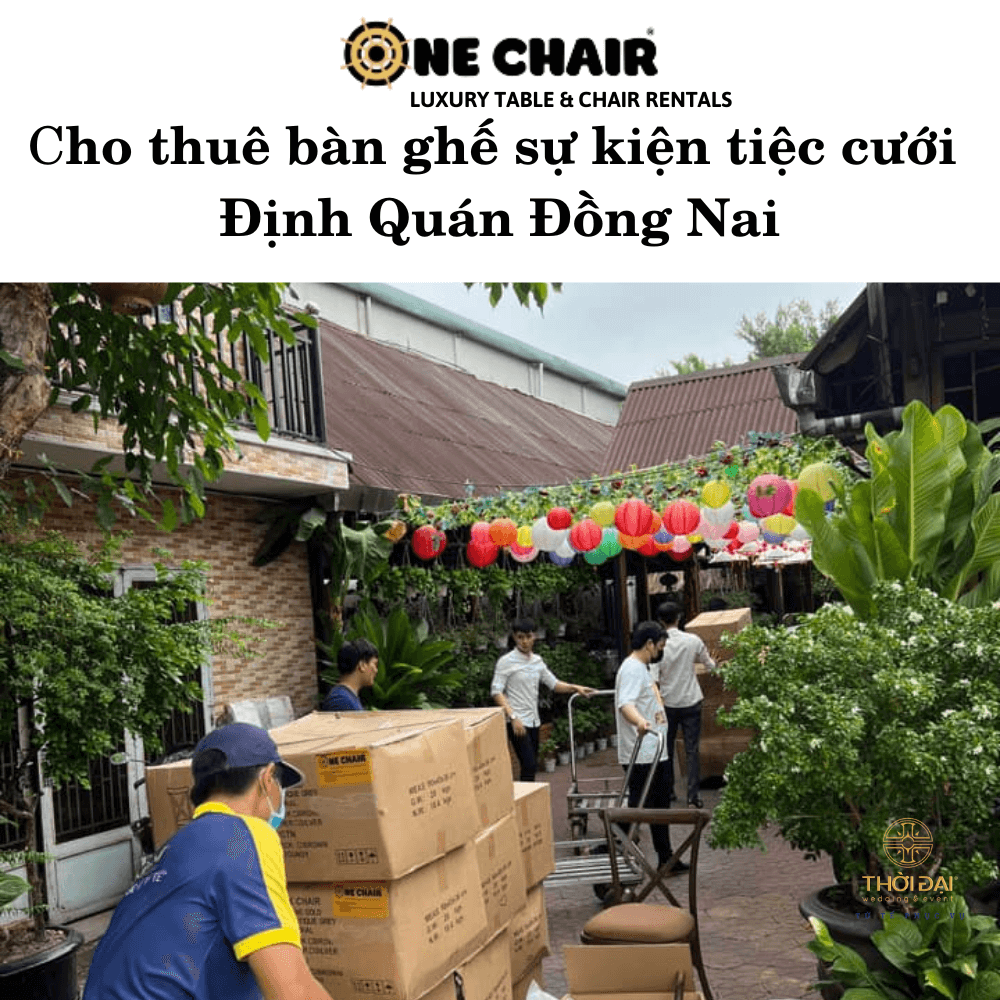 Hình 2: Cho thuê bàn ghế sự kiện tiệc cưới Định Quán Đồng Nai.