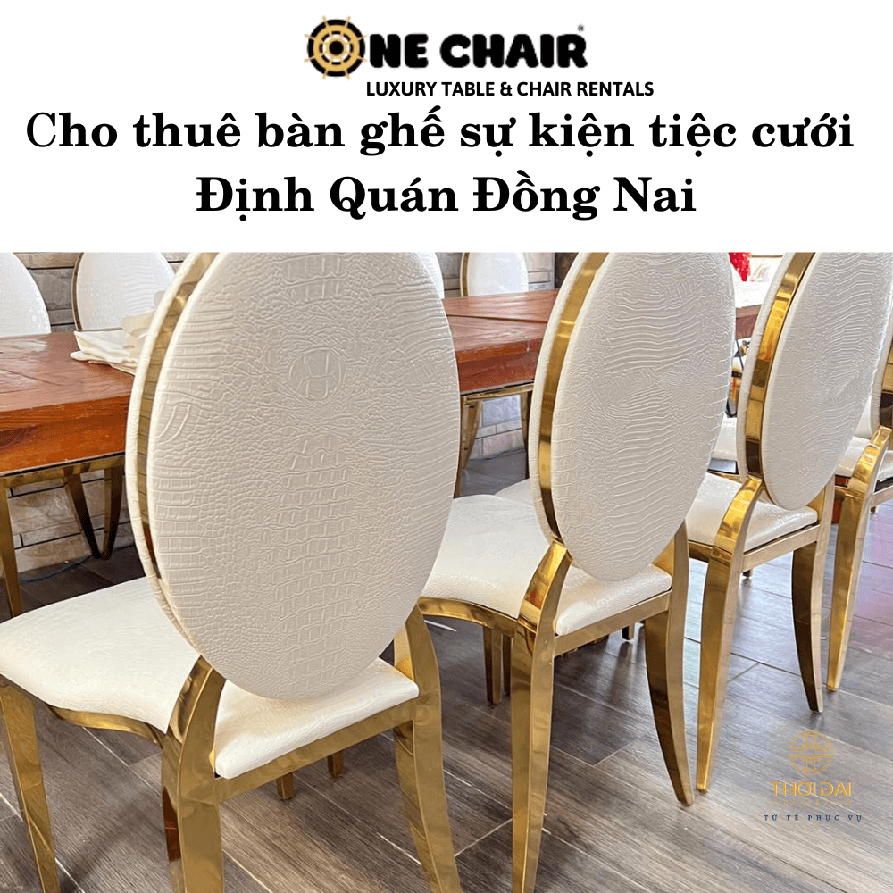 Hình 8: Cho thuê bàn ghế sự kiện tiệc cưới cao cấp tại Định Quán Đồng Nai.