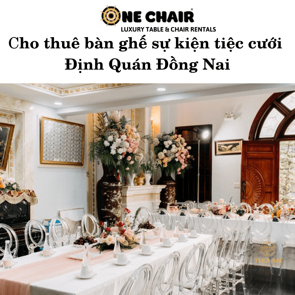 Hình 19: Cho thuê bàn ghế sự kiện tiệc cưới phoenix Định Quán Đồng Nai.