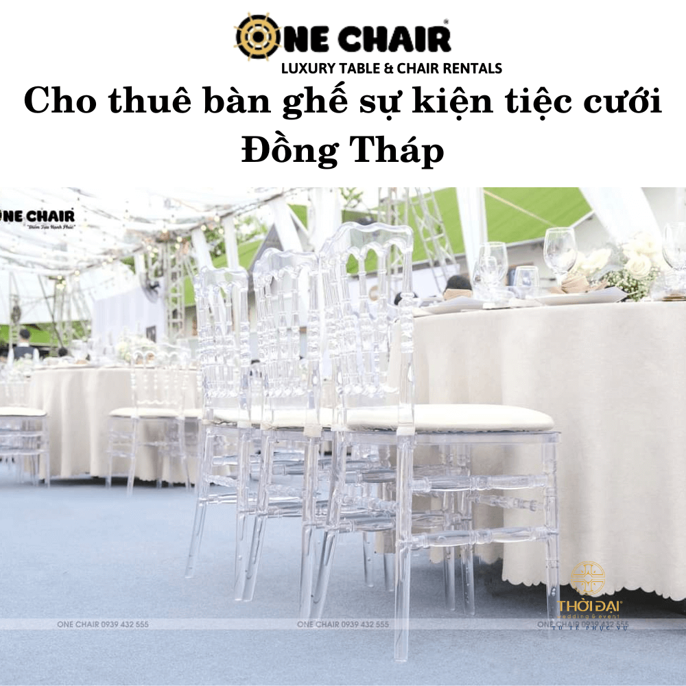Hình 8: Cho thuê bàn ghế nhà hàng trong suốt Đồng Tháp.