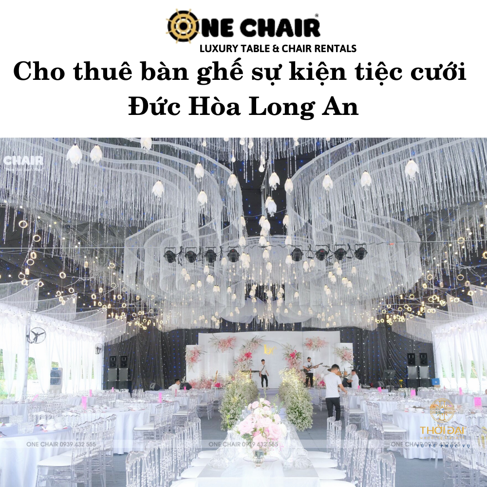 Hình 15: Cho thuê bàn ghế đám cưới ấn tượng Đức Hòa Long An.