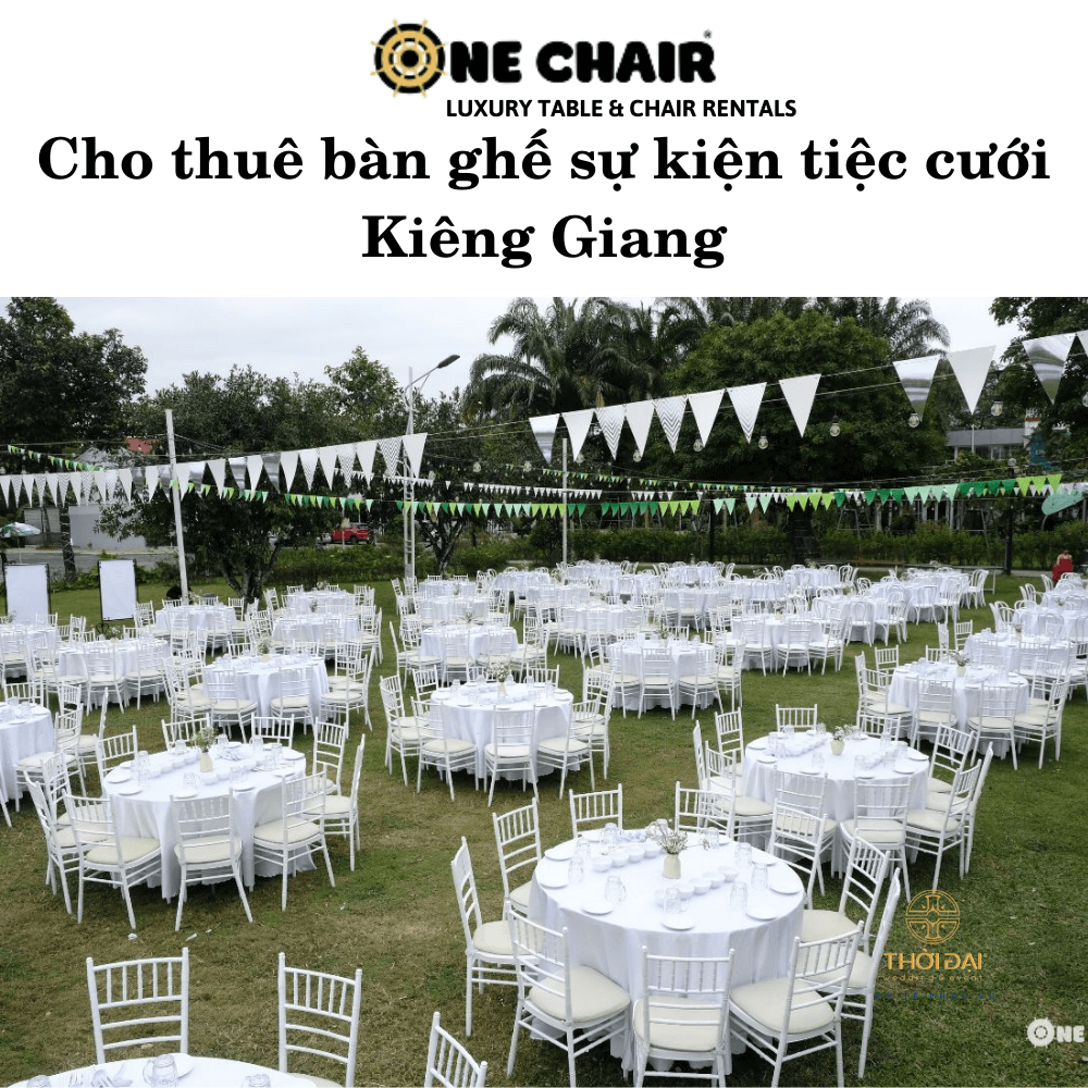 Hình 1: Cho thuê bàn ghế sự kiện tiệc cưới Kiên Giang uy tín.
