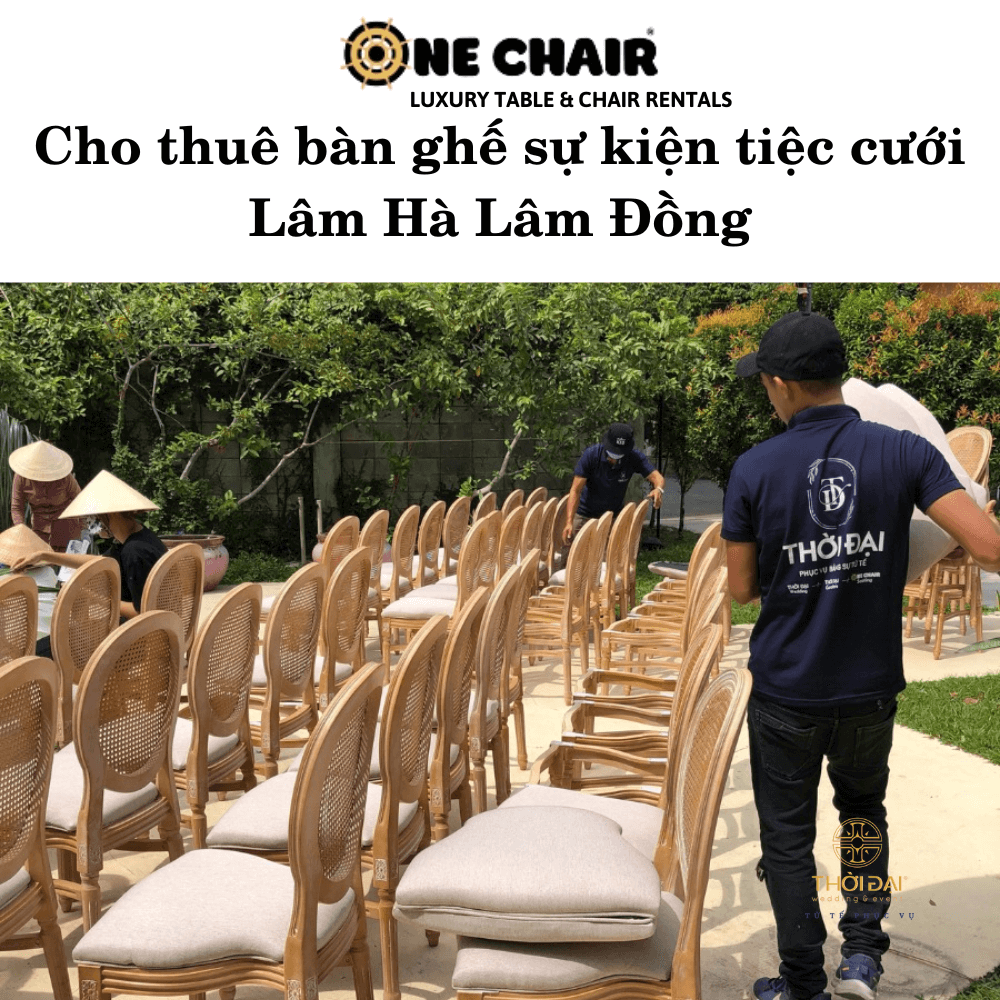 Hình 14: Cho thuê bàn ghế sự kiện tiệc cưới Lâm Hà Lâm Đồng giá rẻ.
