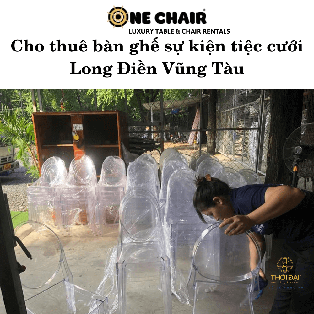 Hình 2: Đơn vị cho thuê bàn ghế sự kiện tiệc cưới uy tín tại Long Điền Vũng Tàu.