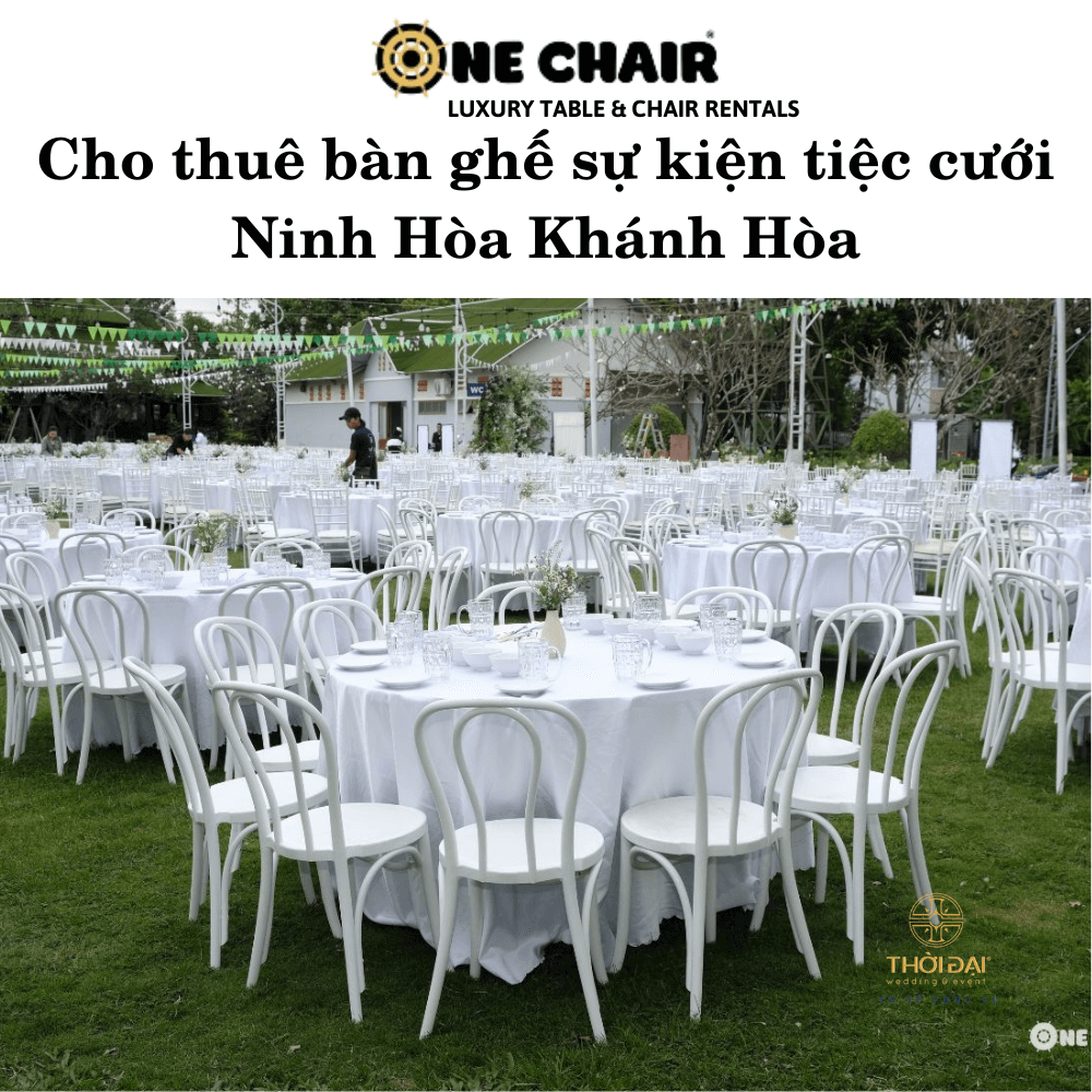 Hình 3: Dịch vụ cho thuê bàn ghế đám cưới uy tín Ninh Hòa Khánh Hòa.