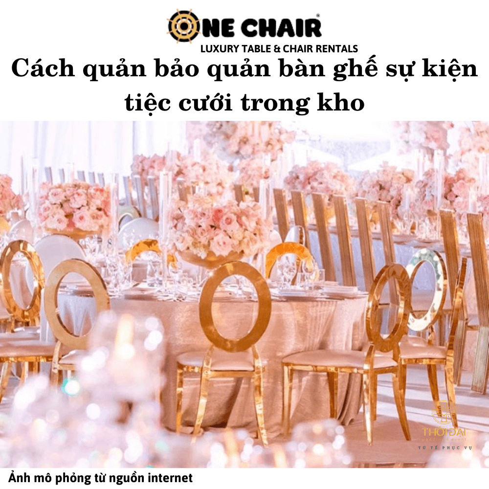 Hình 1: Cho thuê bàn ghế đám cưới cao cấp Quận Tân Phú, HCM.