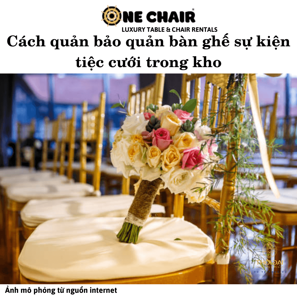 Hình 6: Cho thuê bàn ghế sự kiện tiệc cưới Chiavari đẹp tại Tân Phú, HCM.