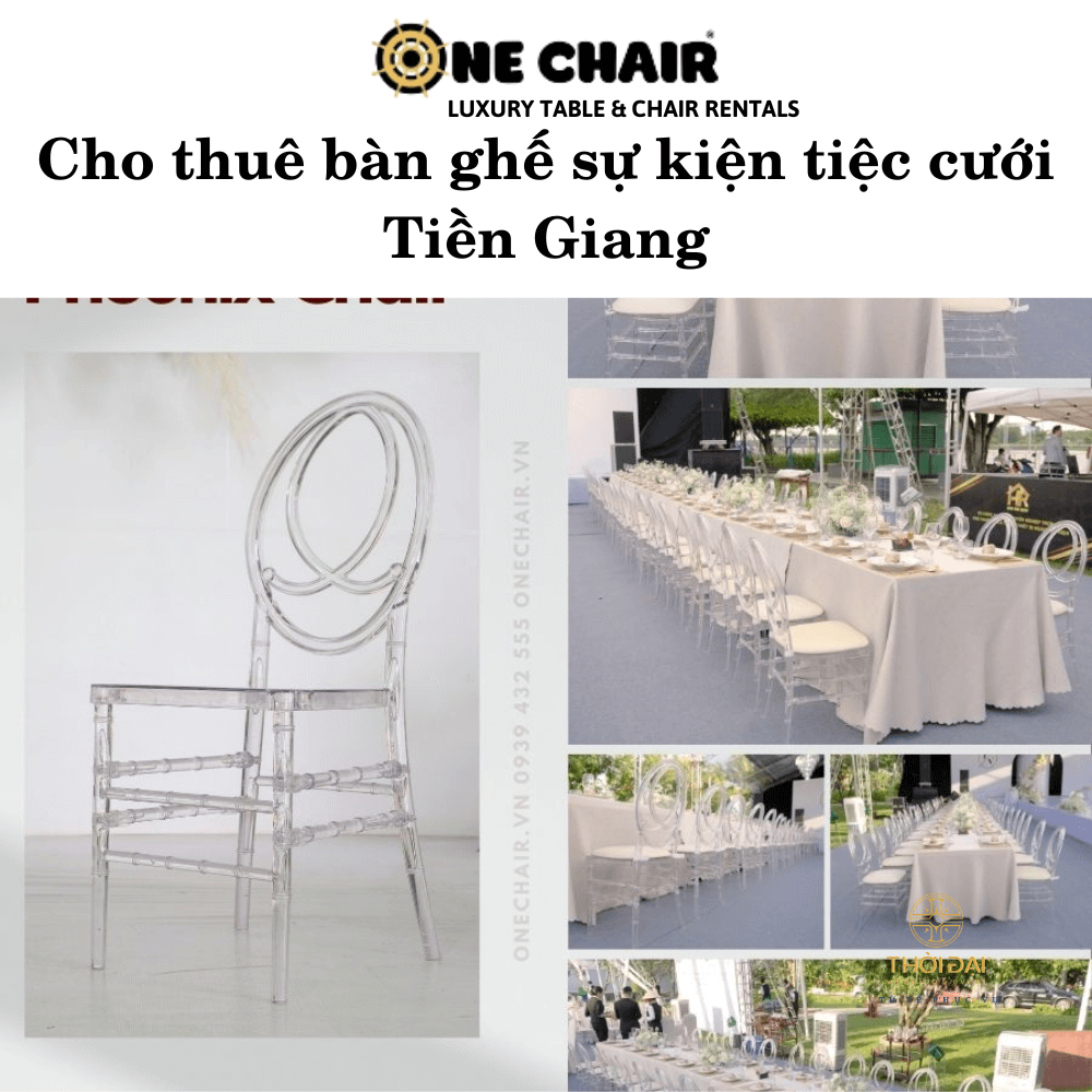 Hình 9: Cho thuê bàn ghế nhà hàng tiệc cưới đẹp, sang trọng Tiền Giang.