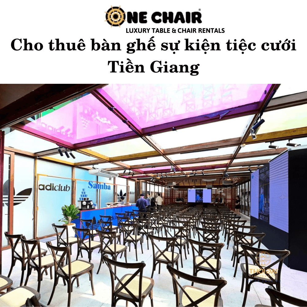 Hình 17: Cho thuê bàn ghế sự kiện tiệc cưới ngoài trời đẹp Tiền Giang.