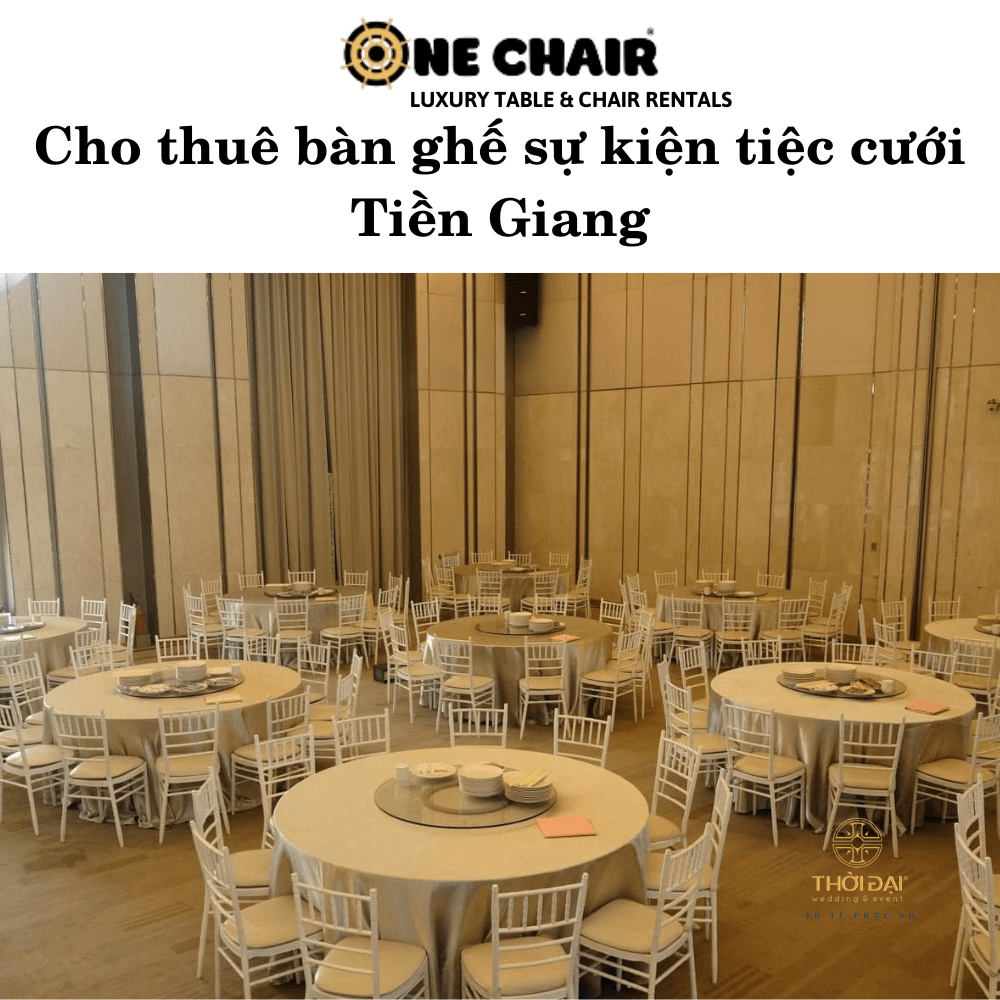 Hình 8: Cho thuê bàn ghế nhà hàng tiệc cưới sang trọng Tiền Giang.