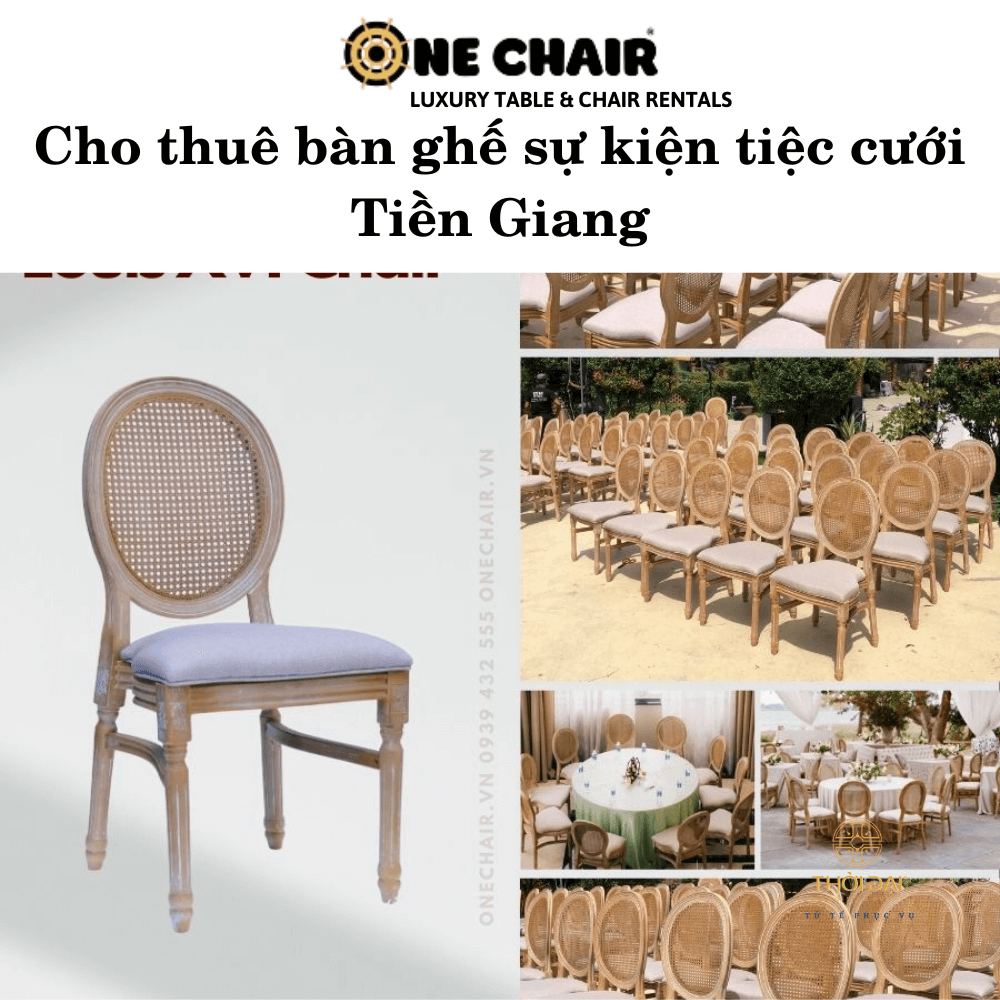 Hình 12: Cho thuê bàn ghế đám cưới phong cách cổ điển Tiền Giang.