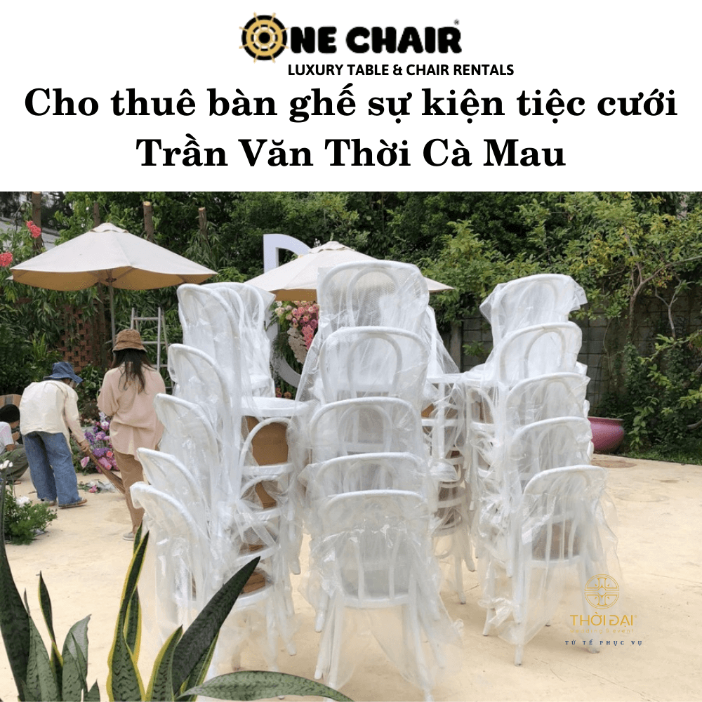 Hình 3: Cho thuê bàn ghế đám cưới Trần Văn Thời Cà Mau.