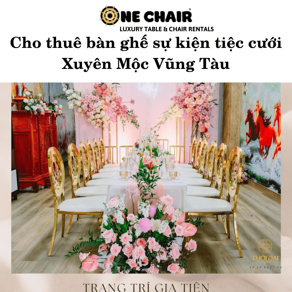 Hình 6: Cho thuê bàn ghế sự kiện tiệc cưới gia tiên đẹp Xuyên Mộc Vũng Tàu.