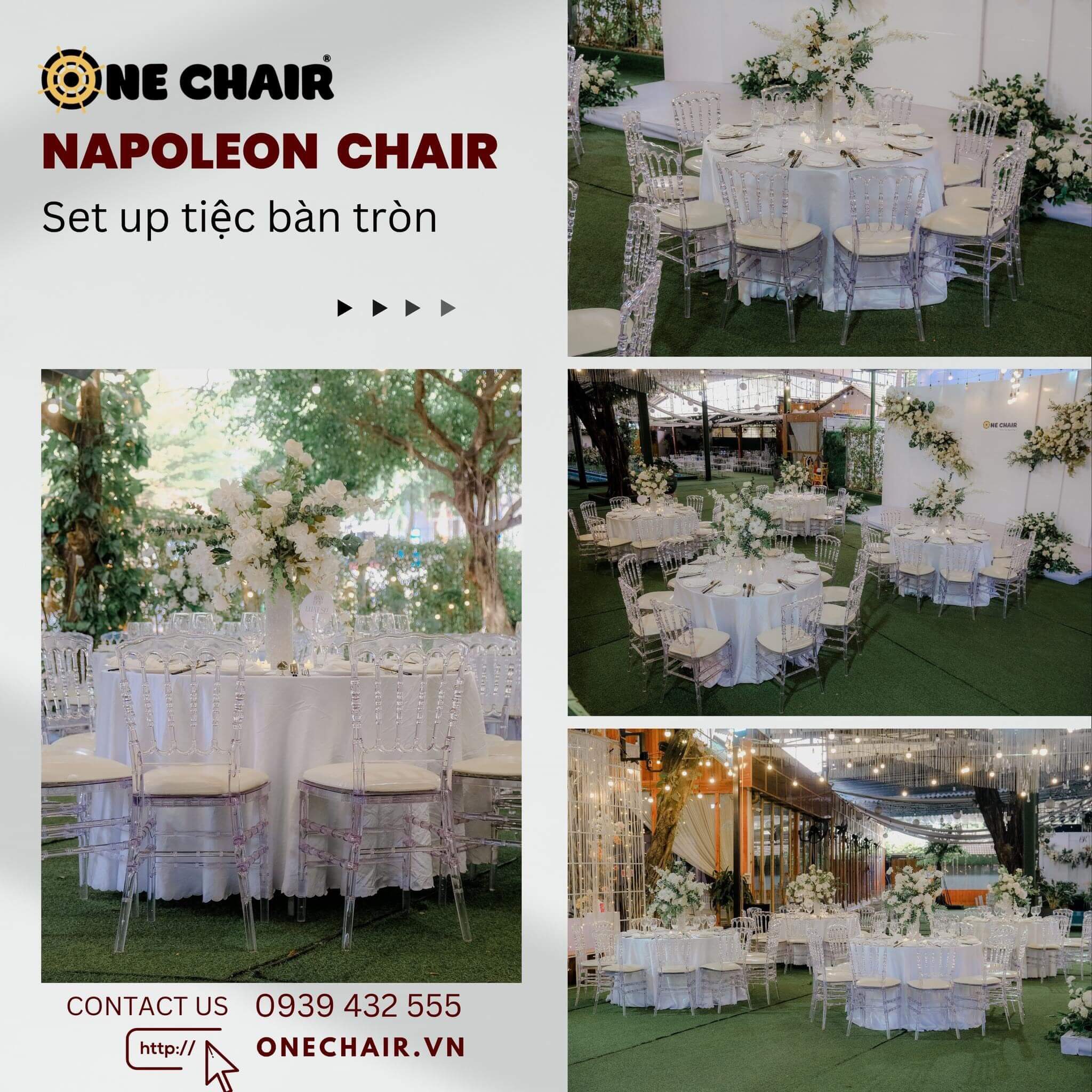 Hình 4: Cho thuê bàn ghế sự kiện đám cưới hội nghị giá rẻ TPHCM.