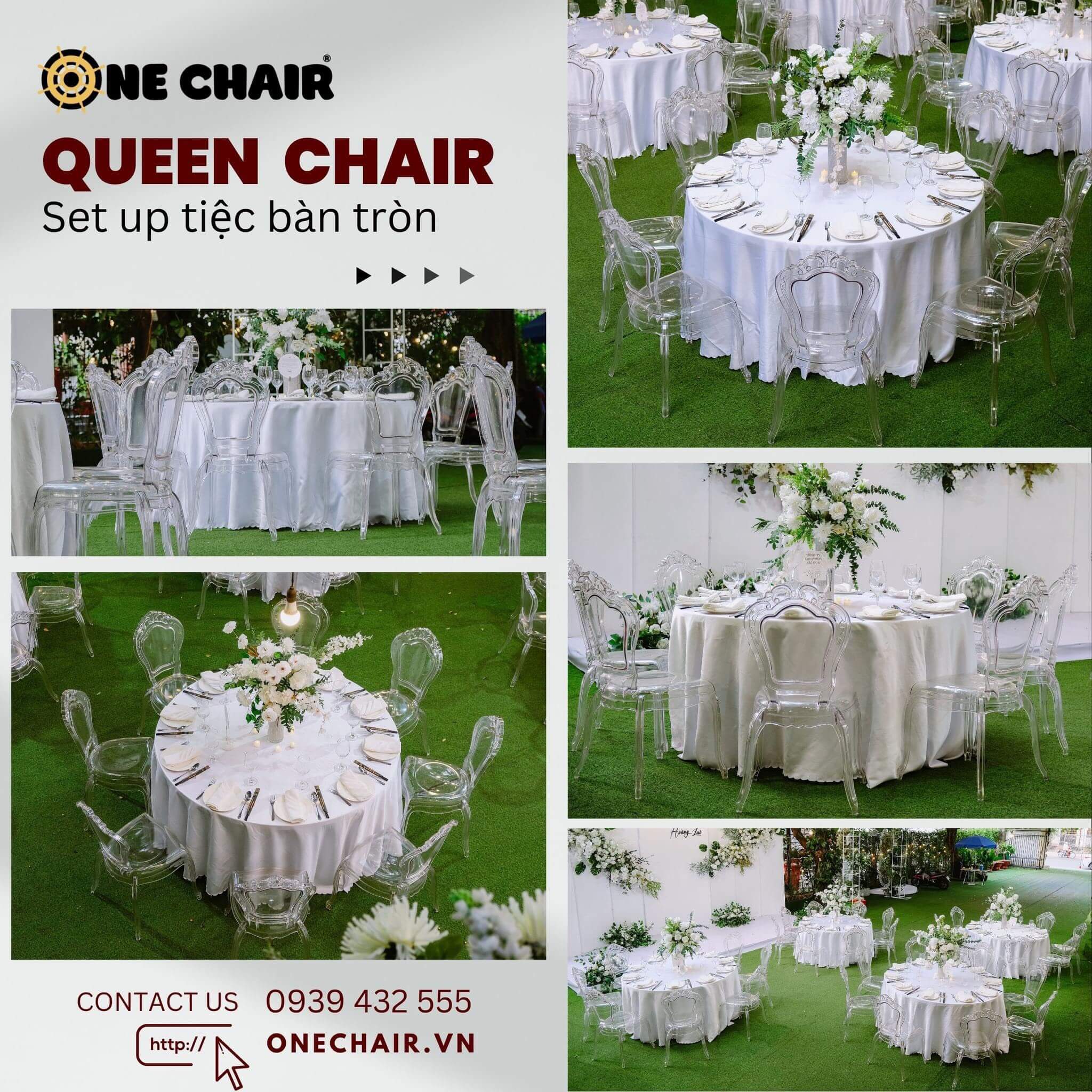 Hình 2: Cho thuê bàn ghế sự kiện tiệc đám cưới cao cấp tại Quận 2 HCM.