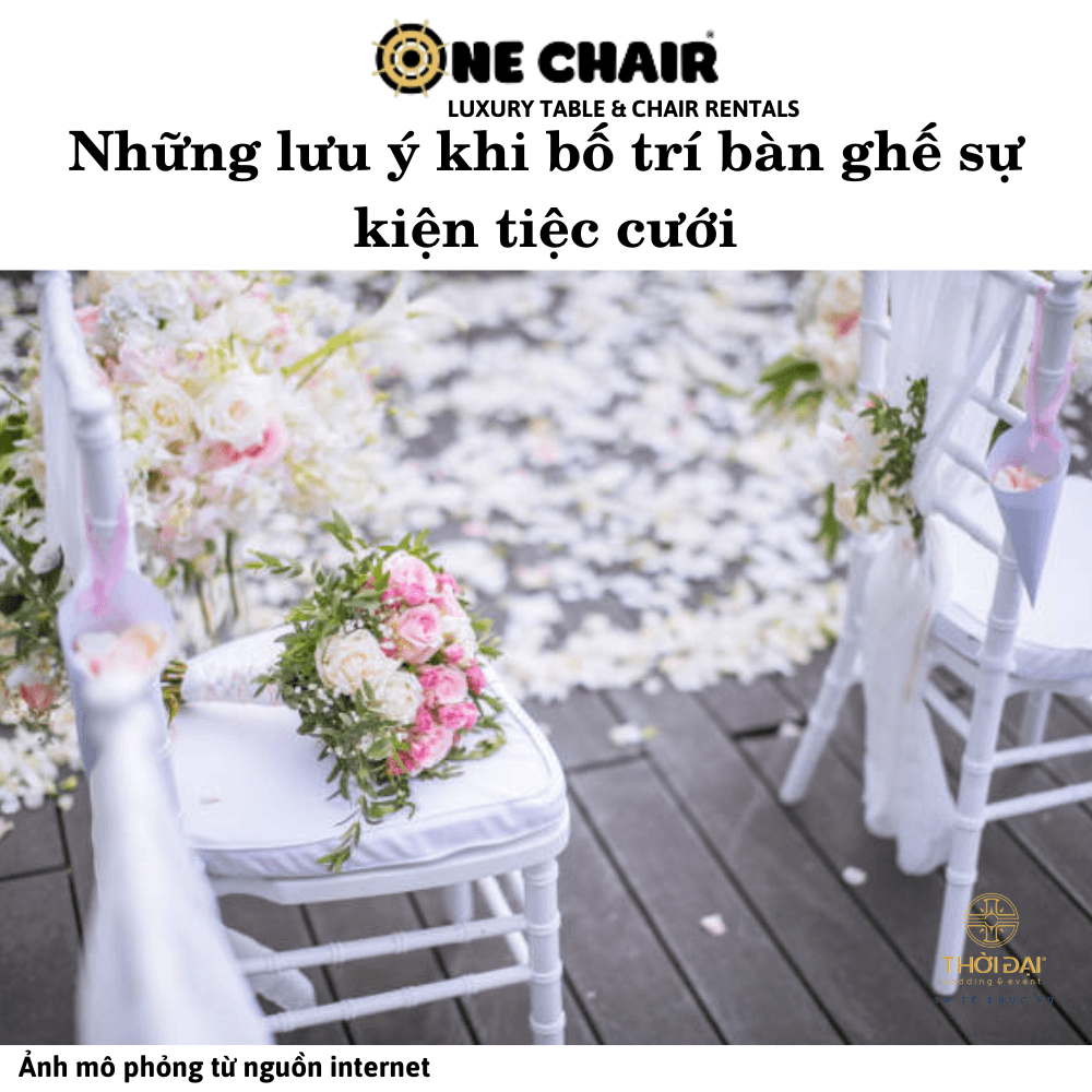Hình 6: Cho thuê bàn ghế sự kiện tiệc đám cưới ấn tượng  tại Quận Phú Nhuận.