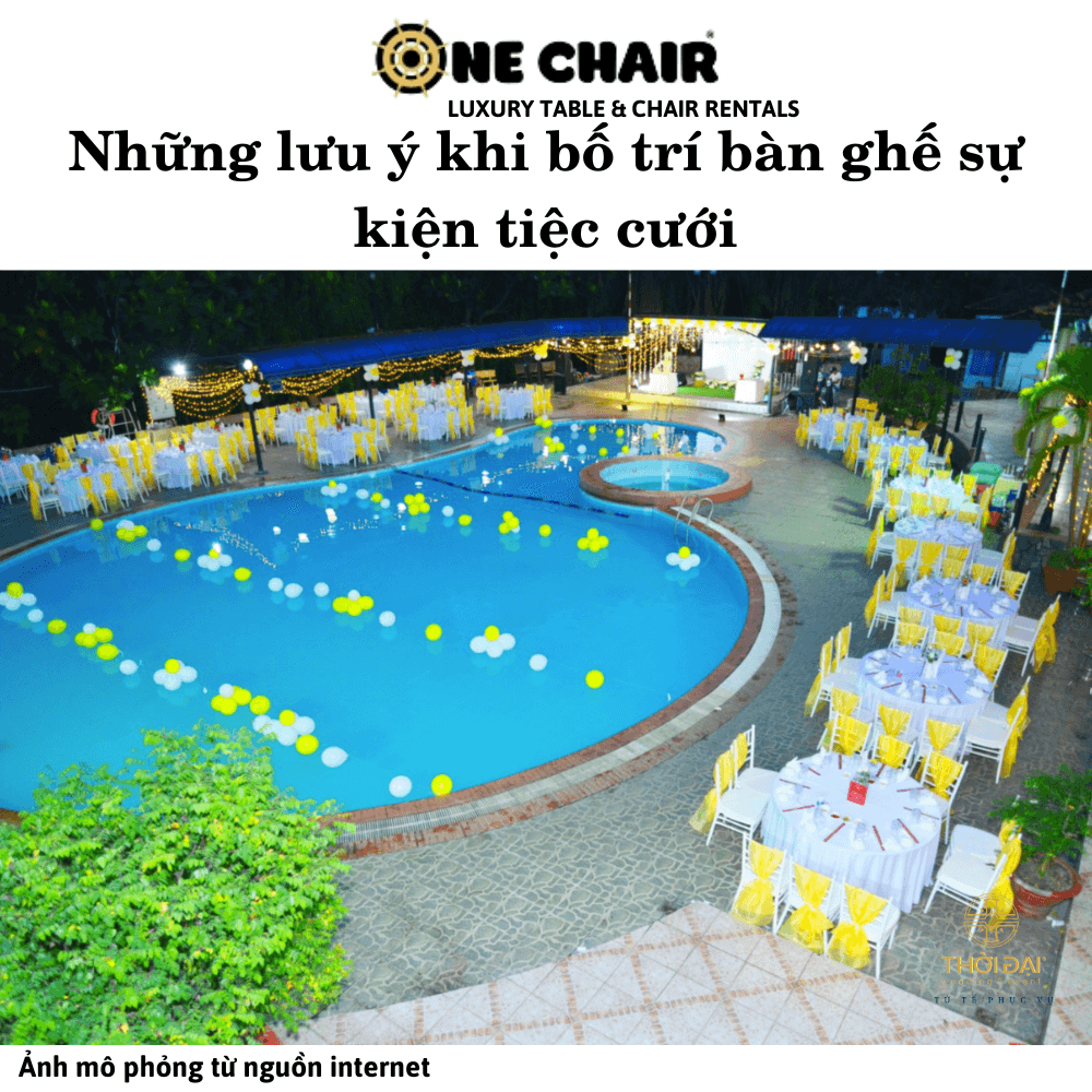Hình 2: Cho thuê bàn ghế sự kiện đám cưới Quận Phú Nhuận, HCM.