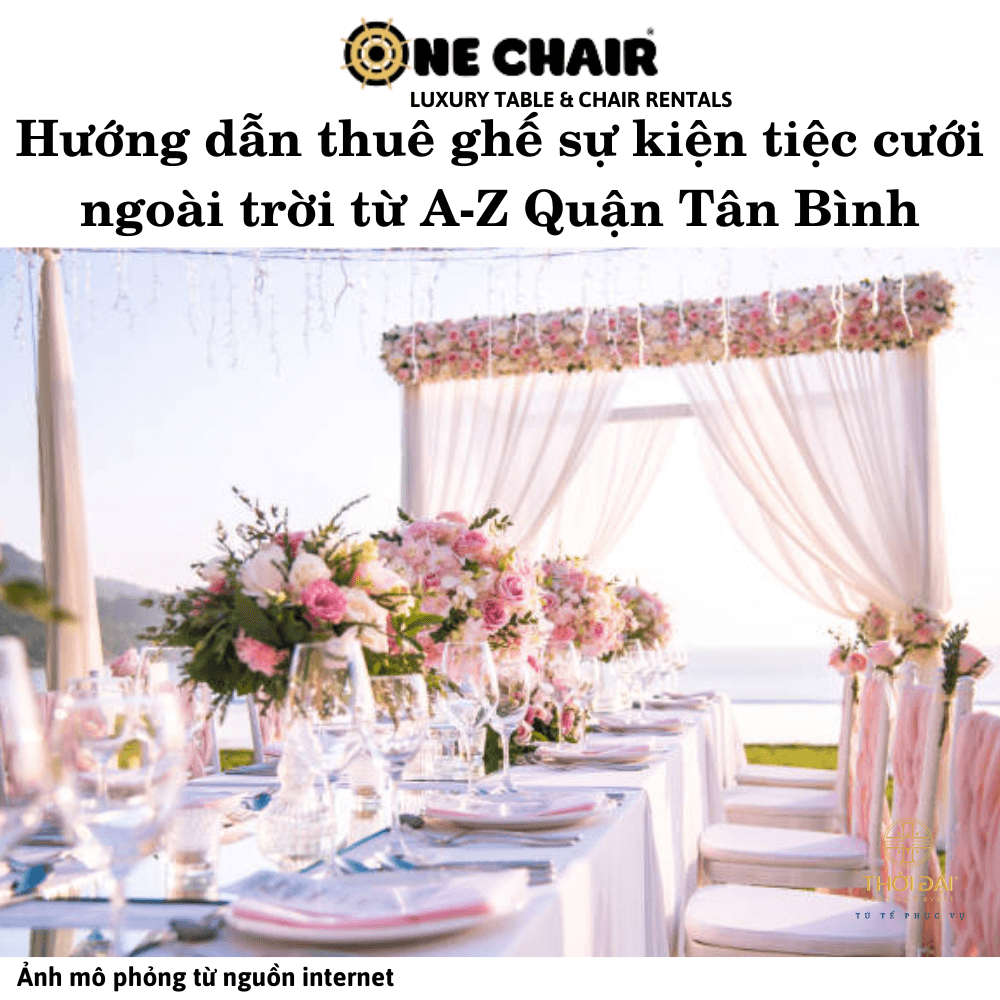 Hình 2: Cho thuê bàn ghế Chiavari sự kiện tiệc cưới ngoài trời Quận Tân Bình.