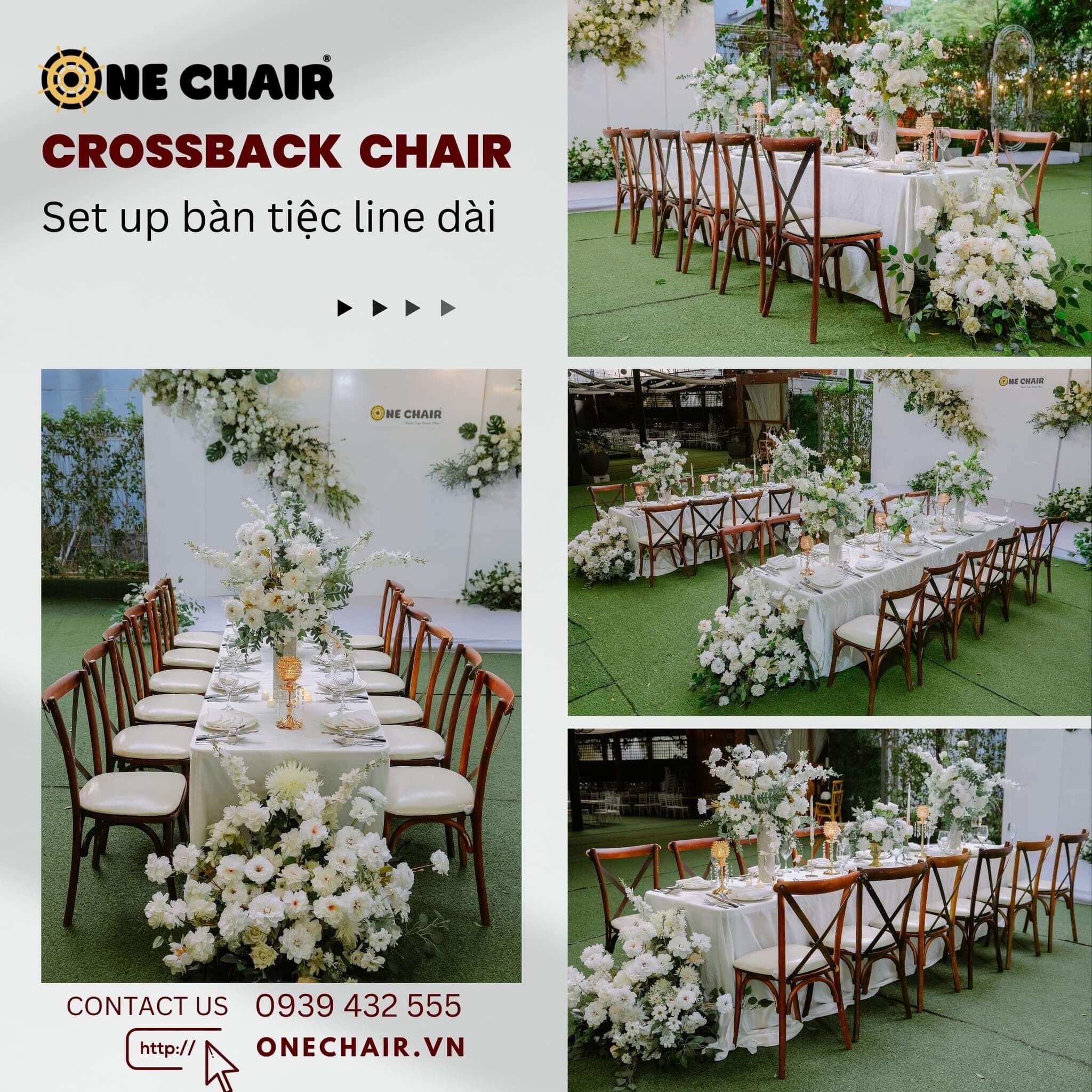 Hình 1: Cho thuê ghế sự kiện tiệc đám cưới cao cấp chính hãng Quận 3 HCM.