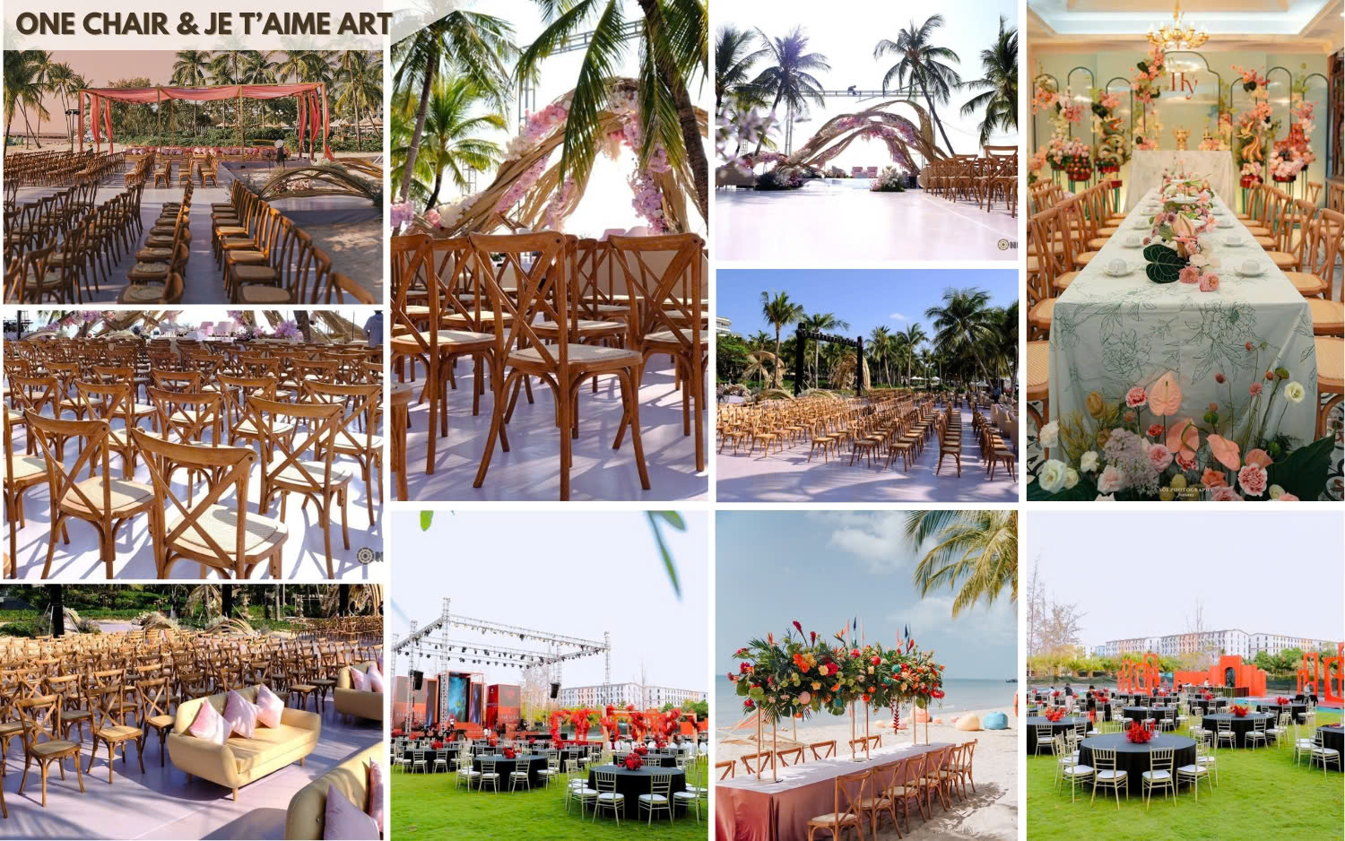 Hợp tác cùng JE T'AIME ART - thuê bàn ghế cao cấp Bình Dương